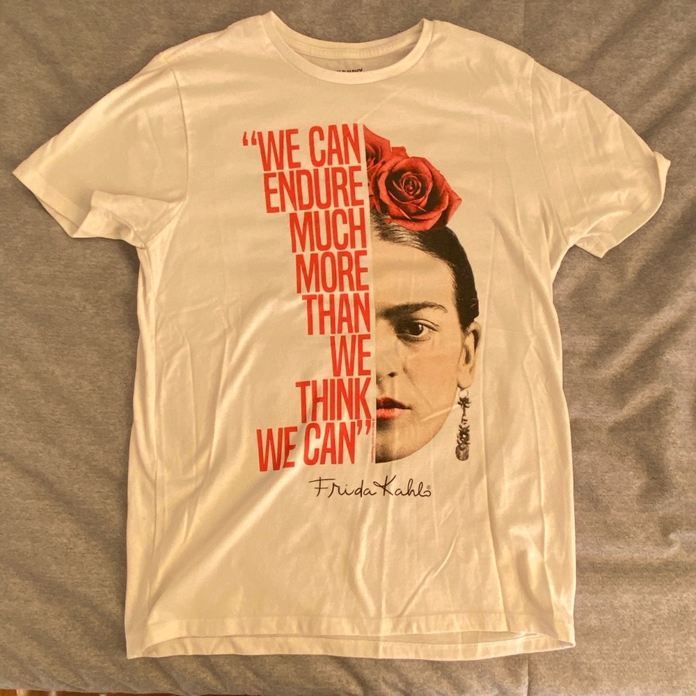 Unisex Old Navy Frida Kahlo Graphic T-Shirt Short Sleeve MEDIUM